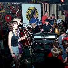 Ascetic & Refugees of the Groove at Akwarium, Warsaw, on March 24, 2000. Photo • Tadeusz Pękacz Sr.